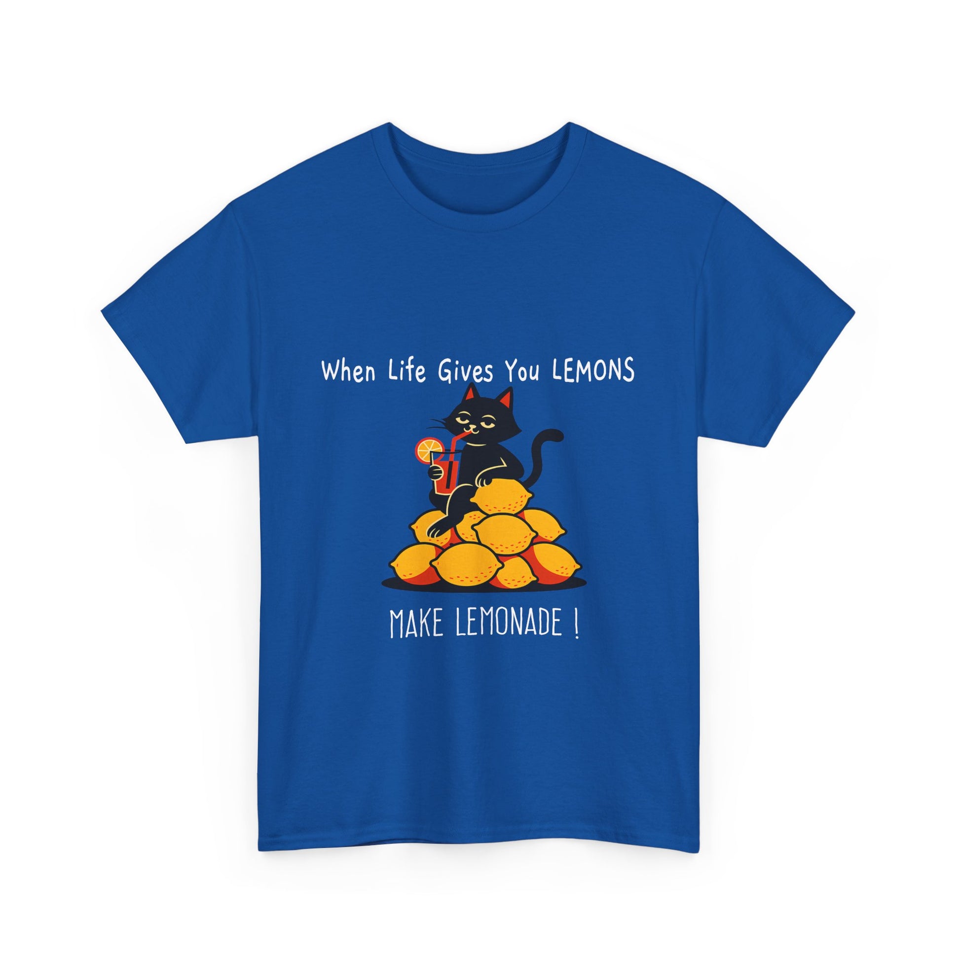 Dear Life No More Lemons Tee, Funny Cat Tee, Unisex Graphic T-Shirt