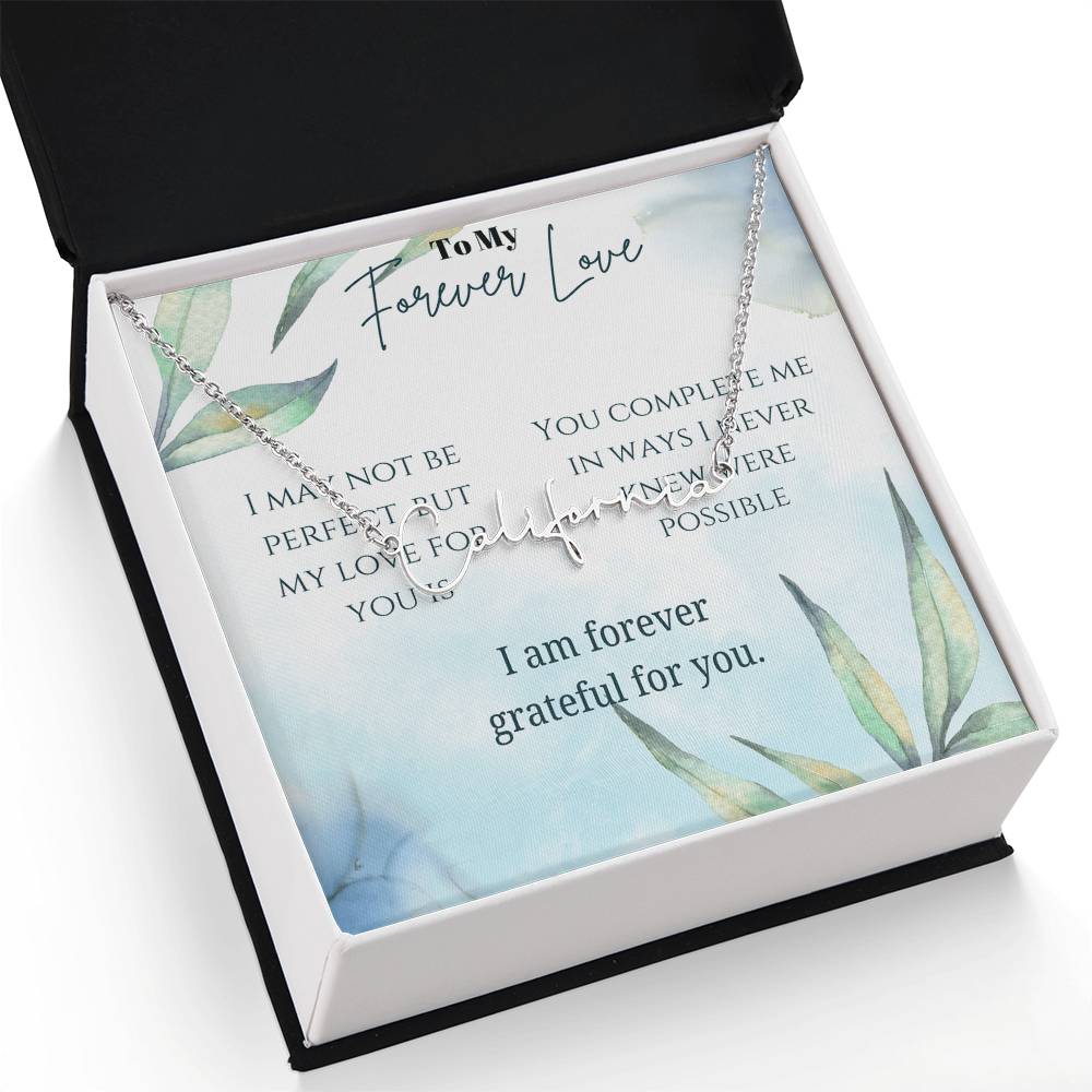 Signature Name Necklace (With MC)