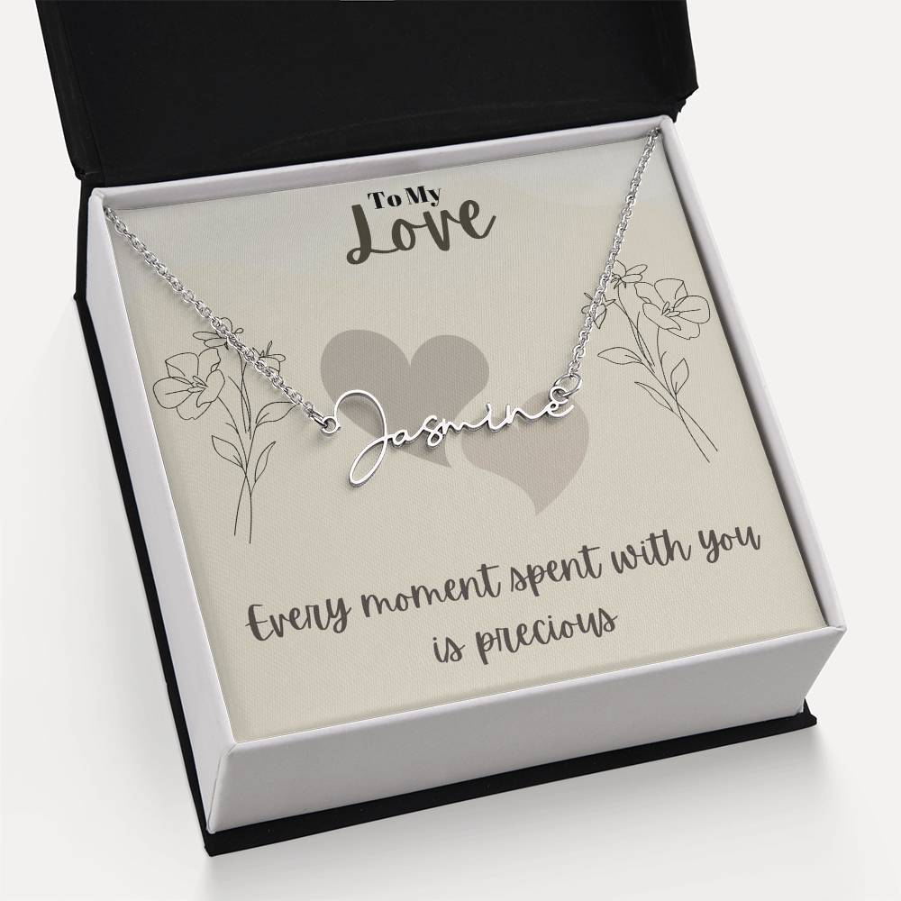 Signature Name Necklace (With MC)