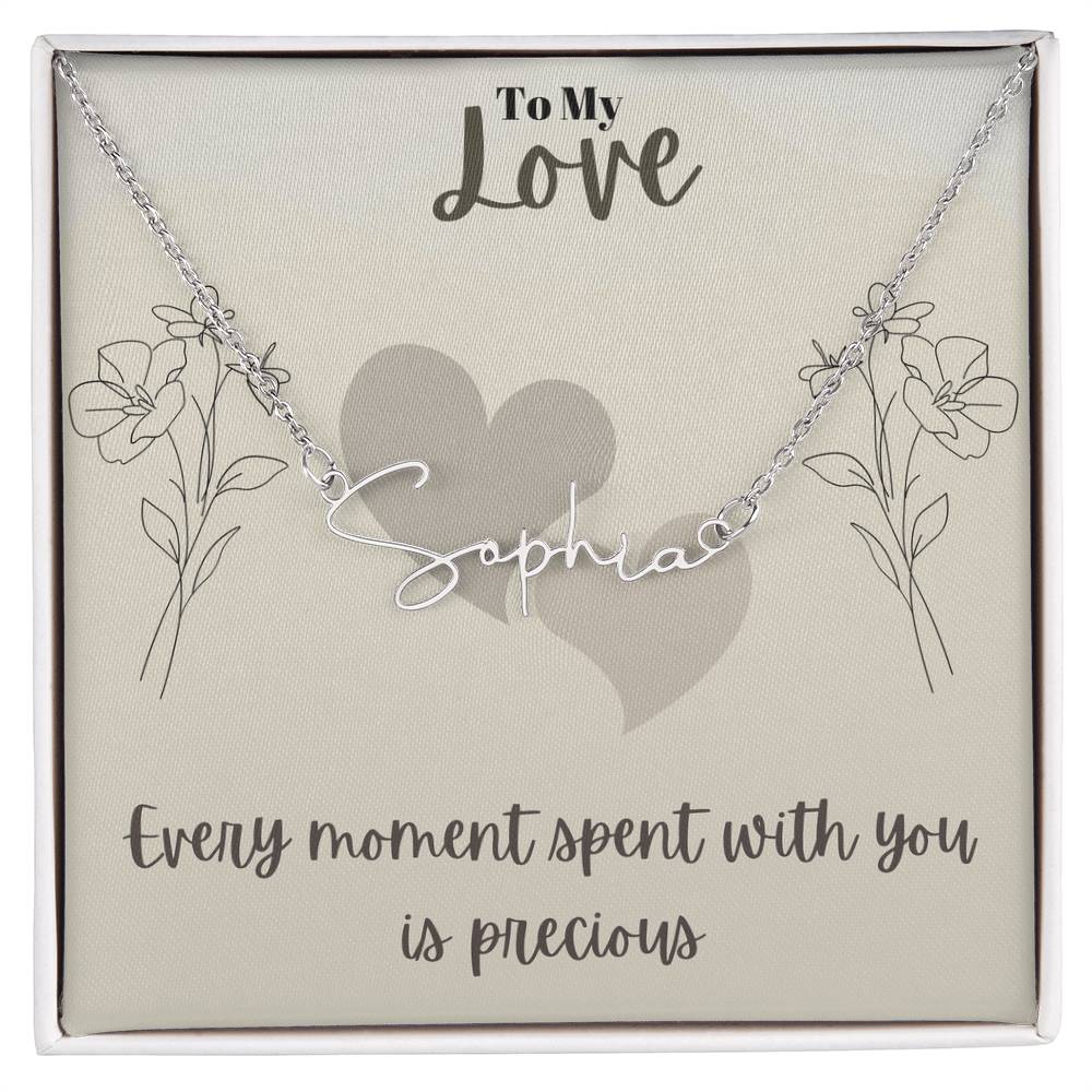 Signature Name Necklace (With MC)