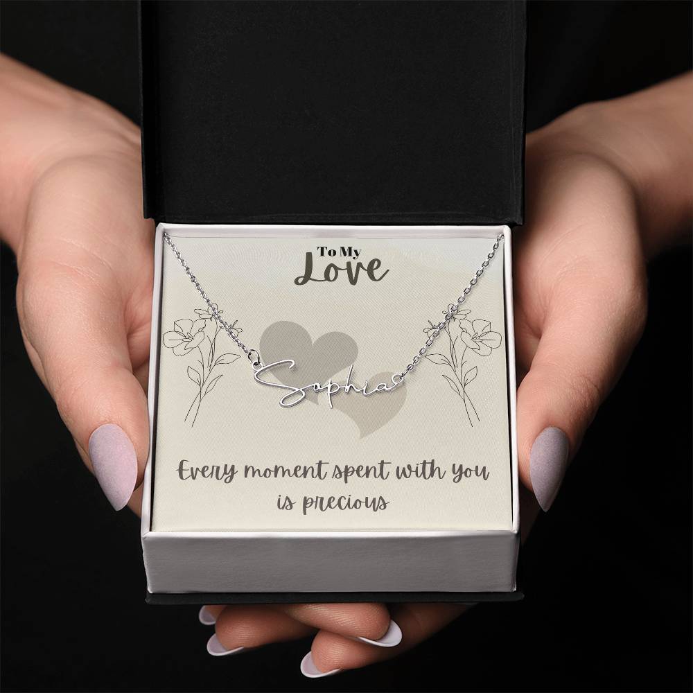 Signature Name Necklace (With MC)