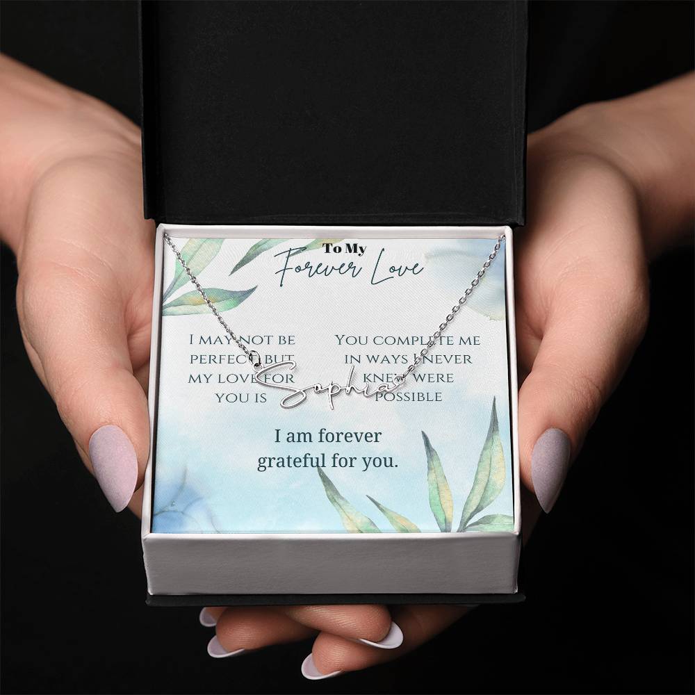 Signature Name Necklace (With MC)