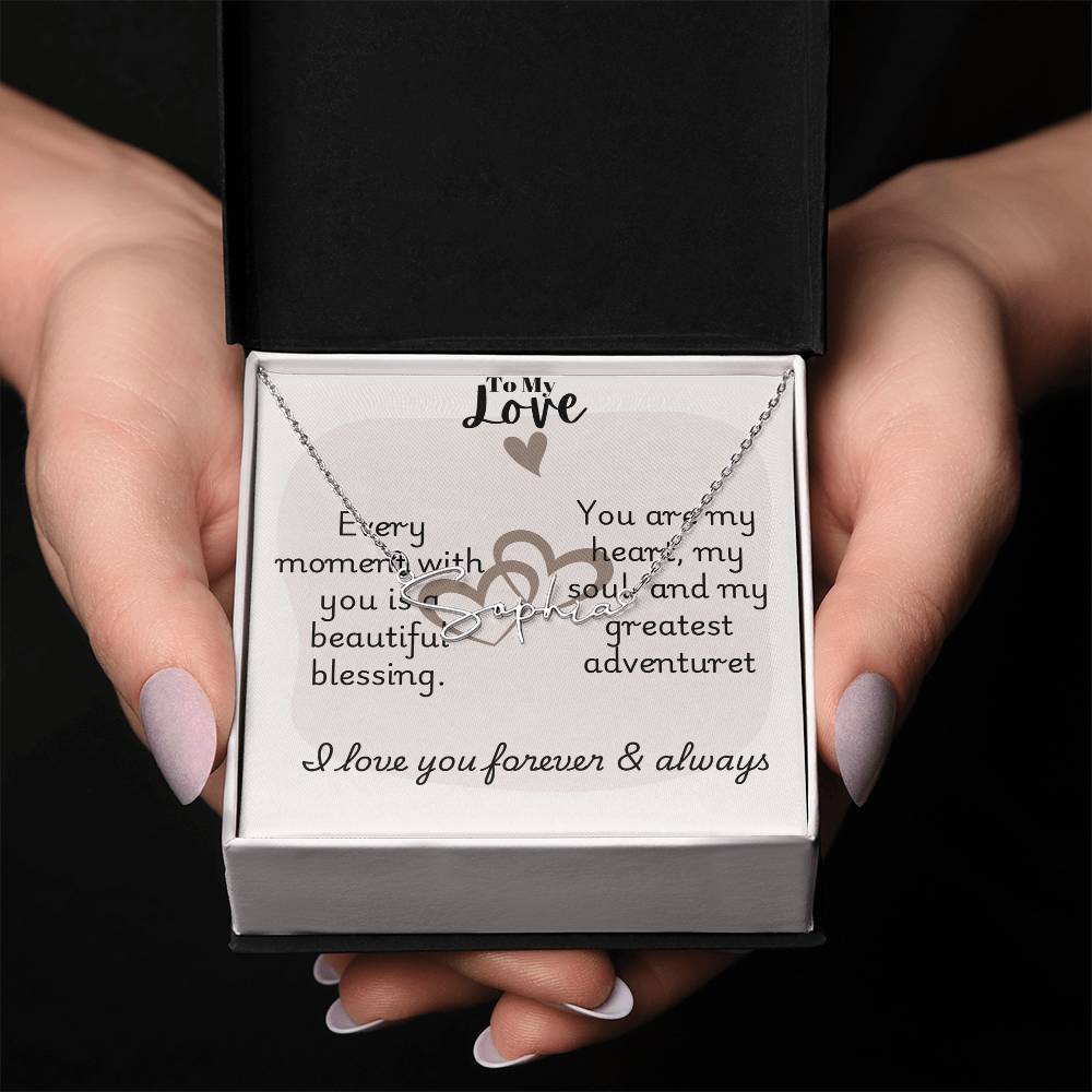 Signature Name Necklace (With MC)