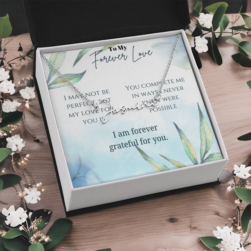 Signature Name Necklace (With MC)