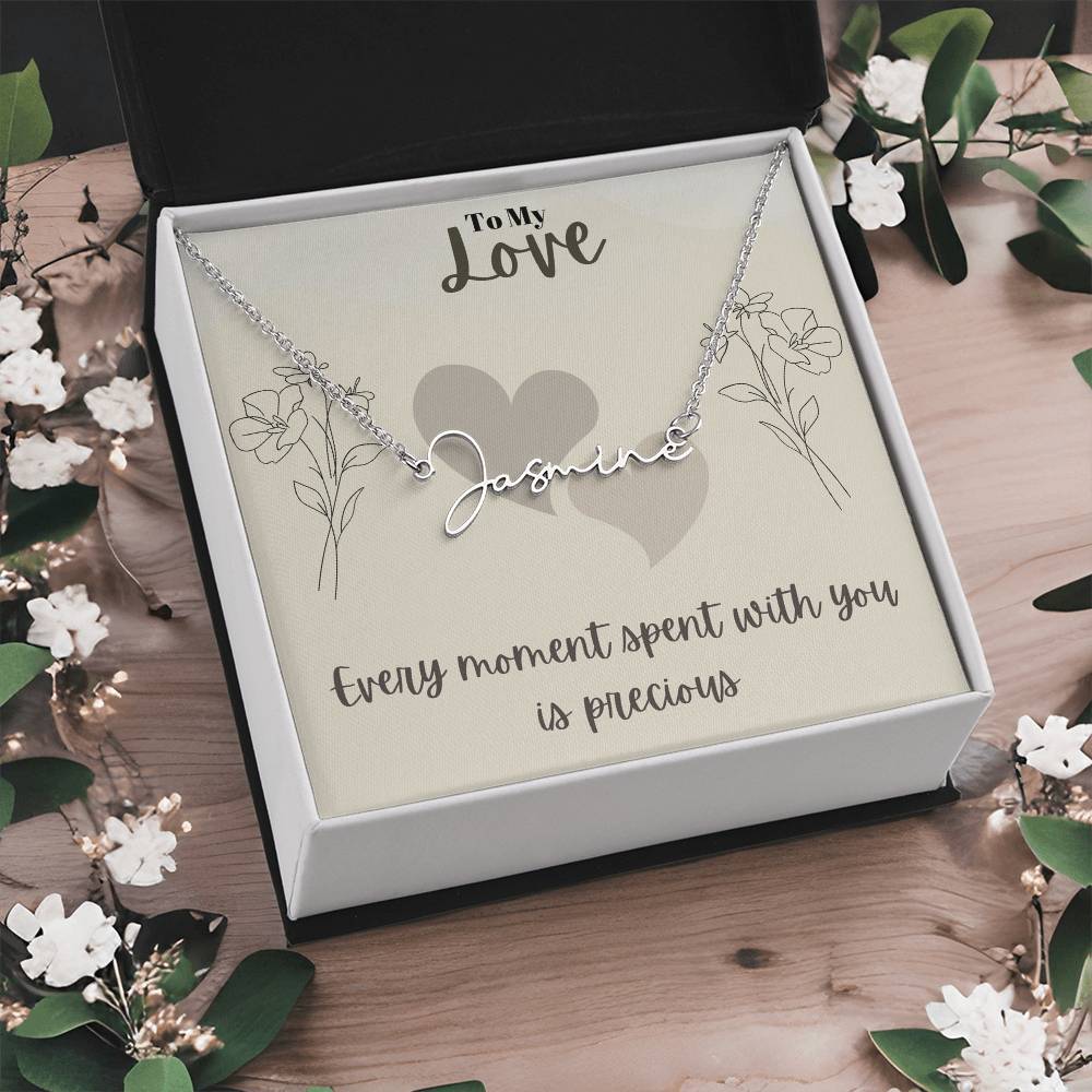 Signature Name Necklace (With MC)