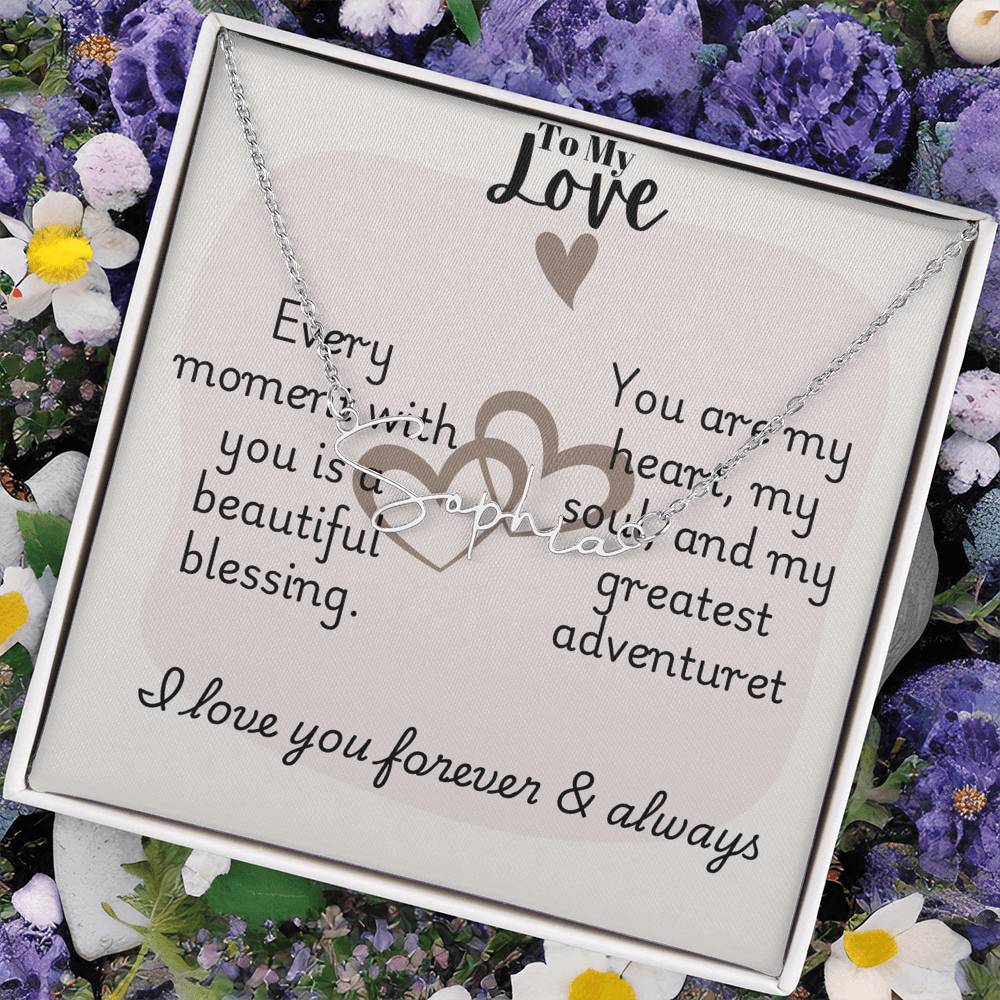 Signature Name Necklace (With MC)
