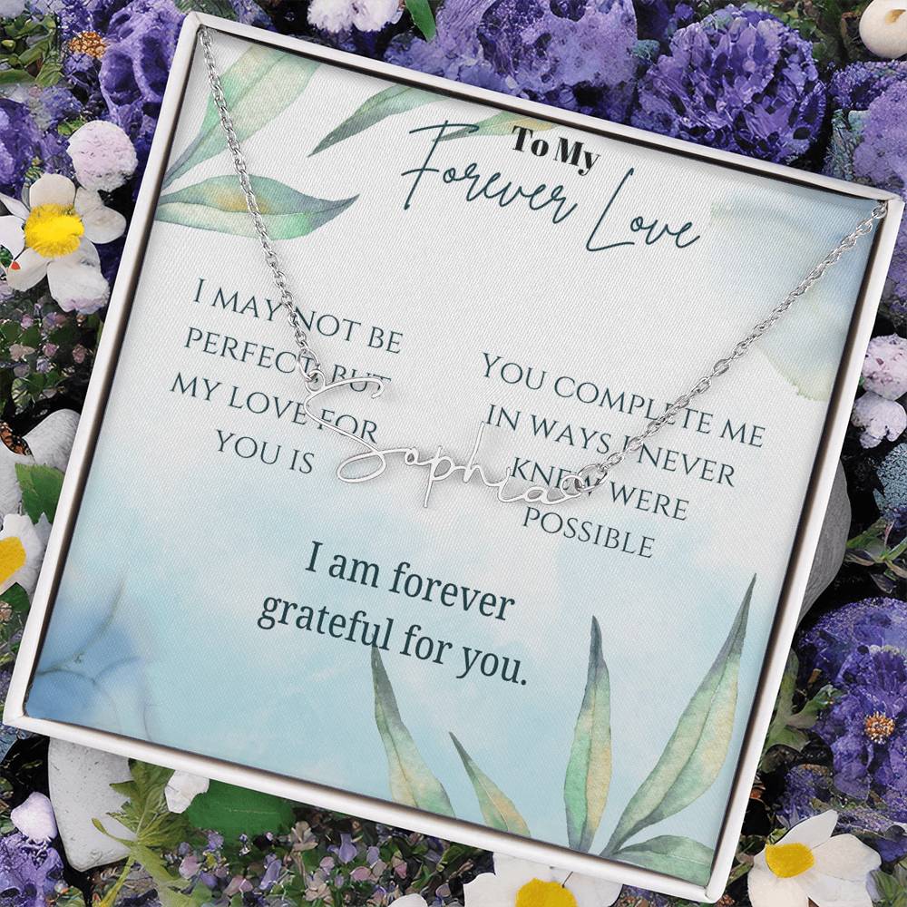 Signature Name Necklace (With MC)
