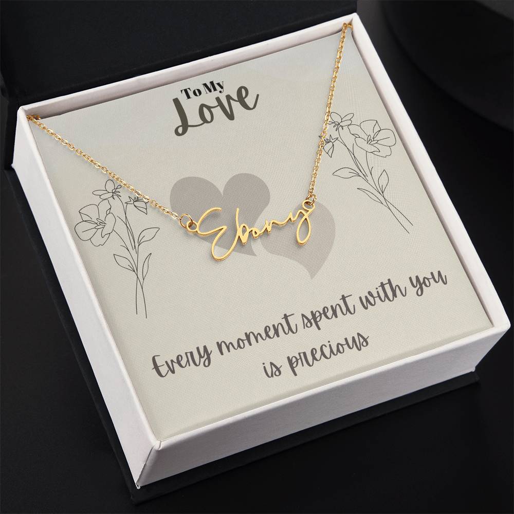 Signature Name Necklace (With MC)