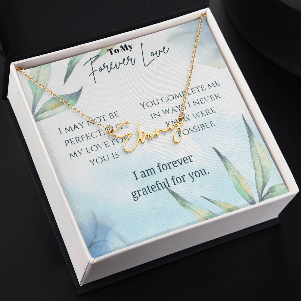 Signature Name Necklace (With MC)