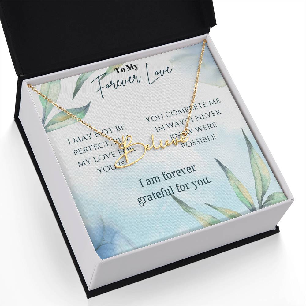 Signature Name Necklace (With MC)