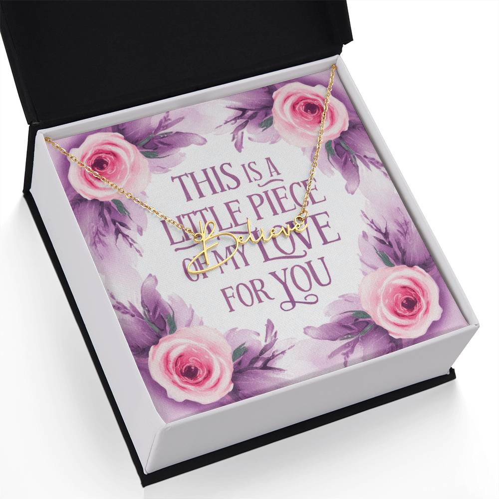 Signature Name Necklace (With MC)