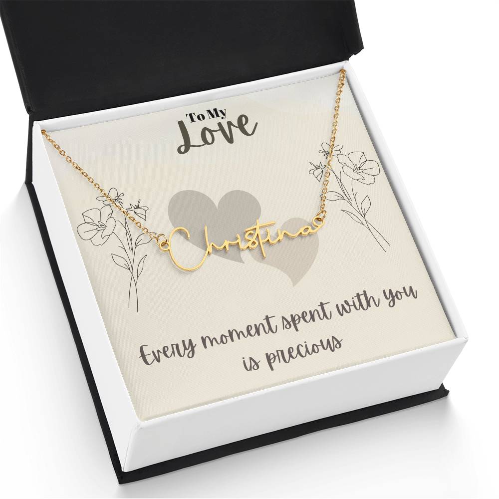Signature Name Necklace (With MC)