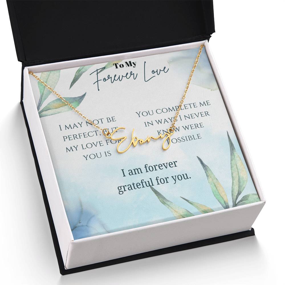 Signature Name Necklace (With MC)