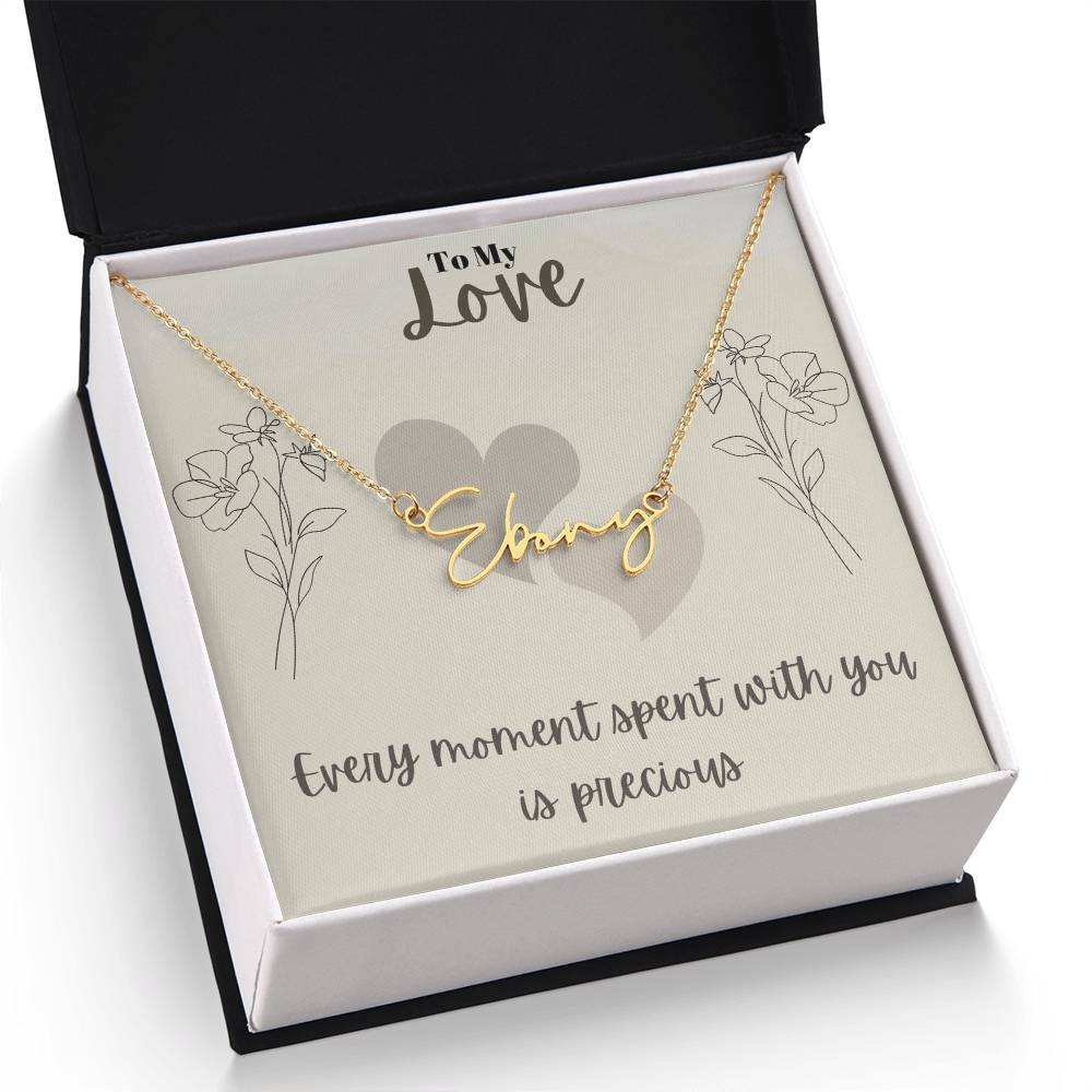 Signature Name Necklace (With MC)