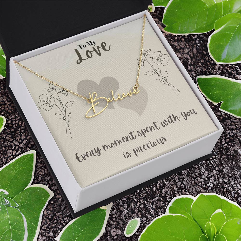 Signature Name Necklace (With MC)