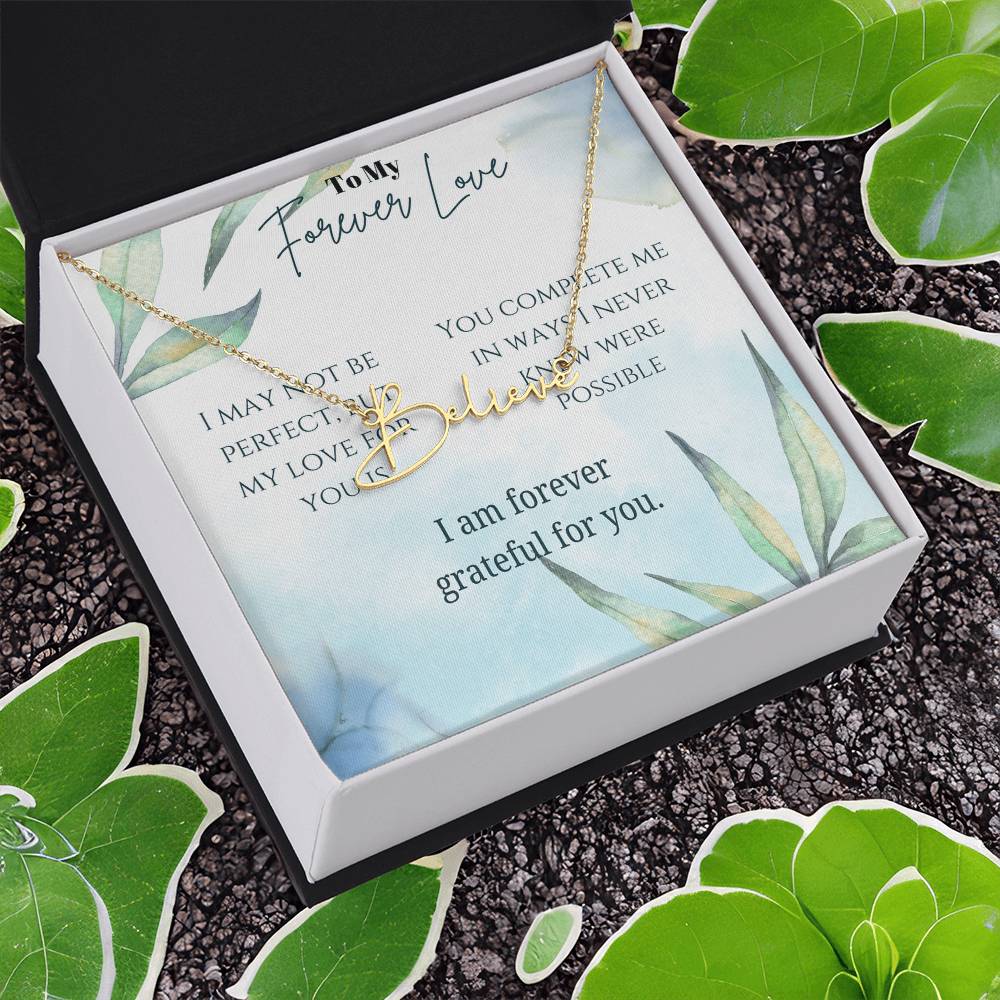 Signature Name Necklace (With MC)