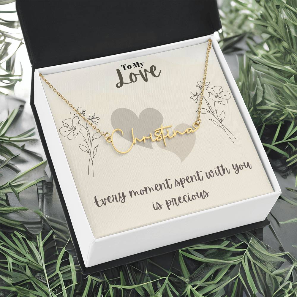 Signature Name Necklace (With MC)