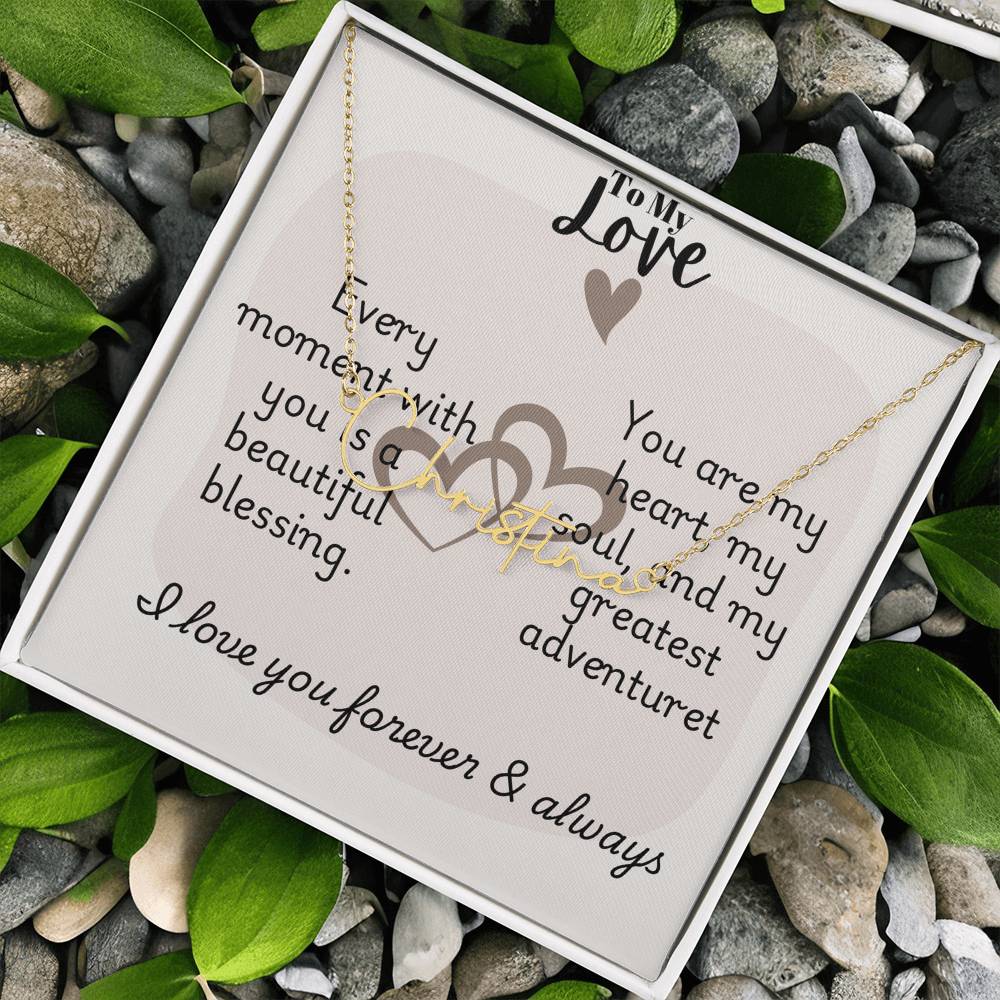 Signature Name Necklace (With MC)