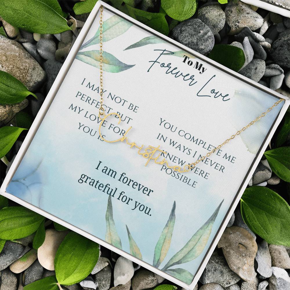 Signature Name Necklace (With MC)