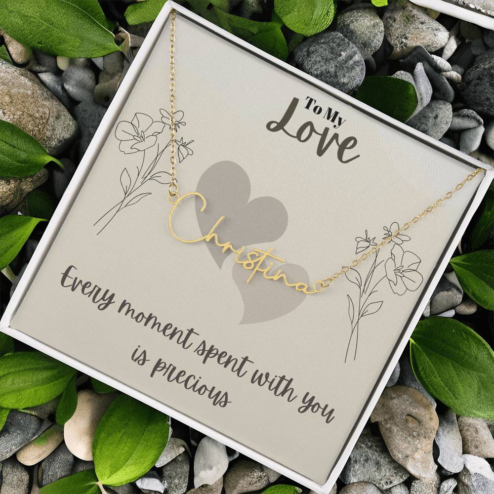 Signature Name Necklace (With MC)