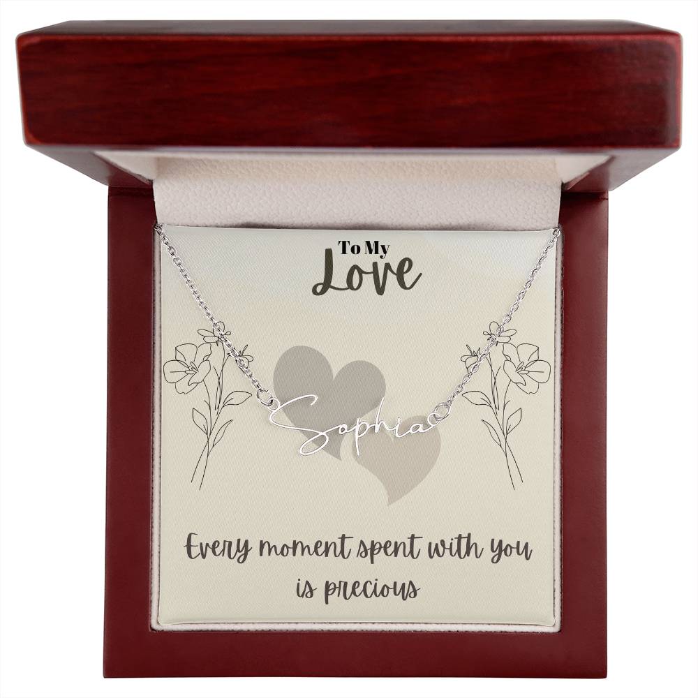 Signature Name Necklace (With MC)