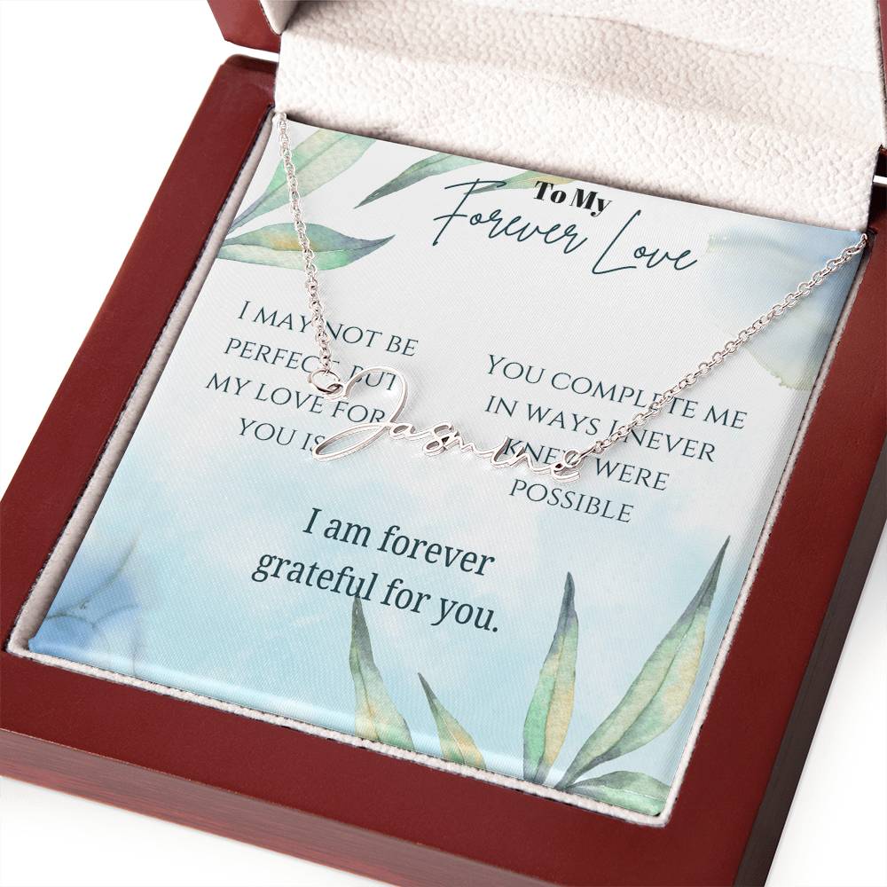 Signature Name Necklace (With MC)