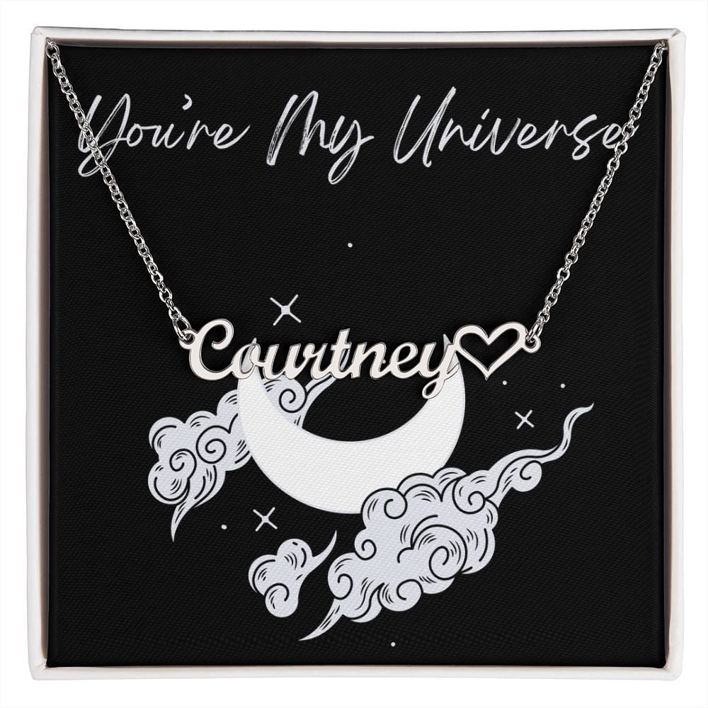 Custom Name Necklace with heart