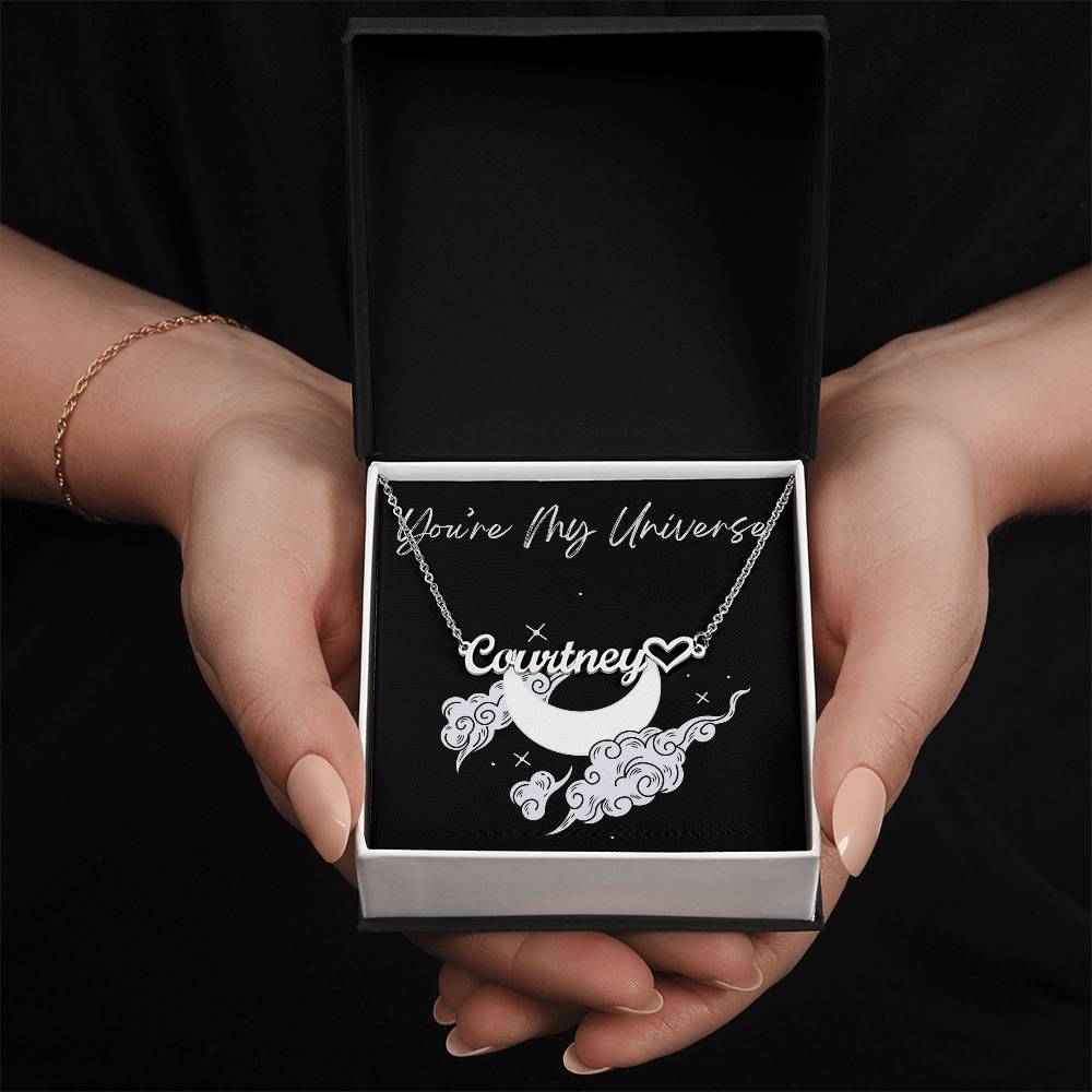 Custom Name Necklace with heart