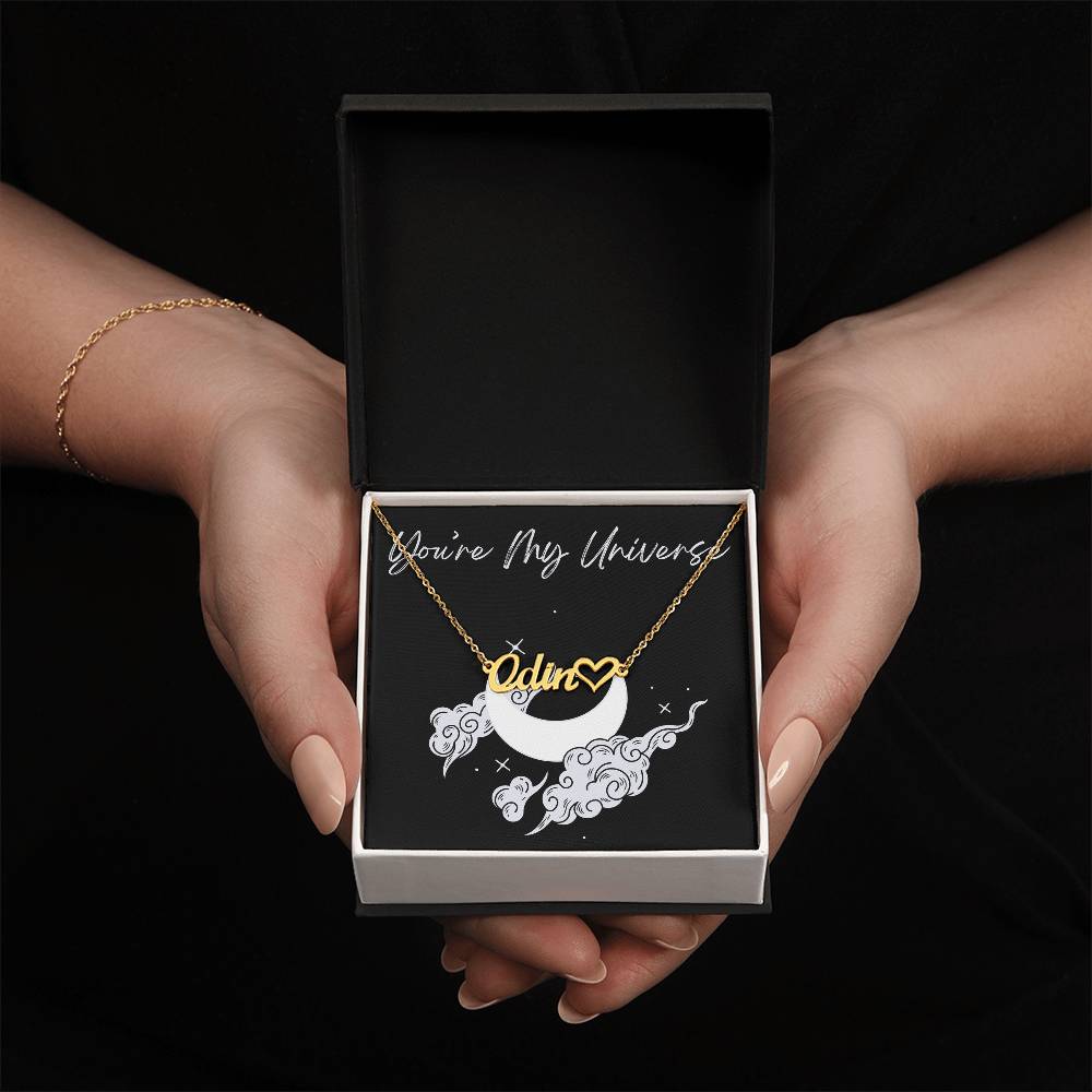 Custom Name Necklace with heart