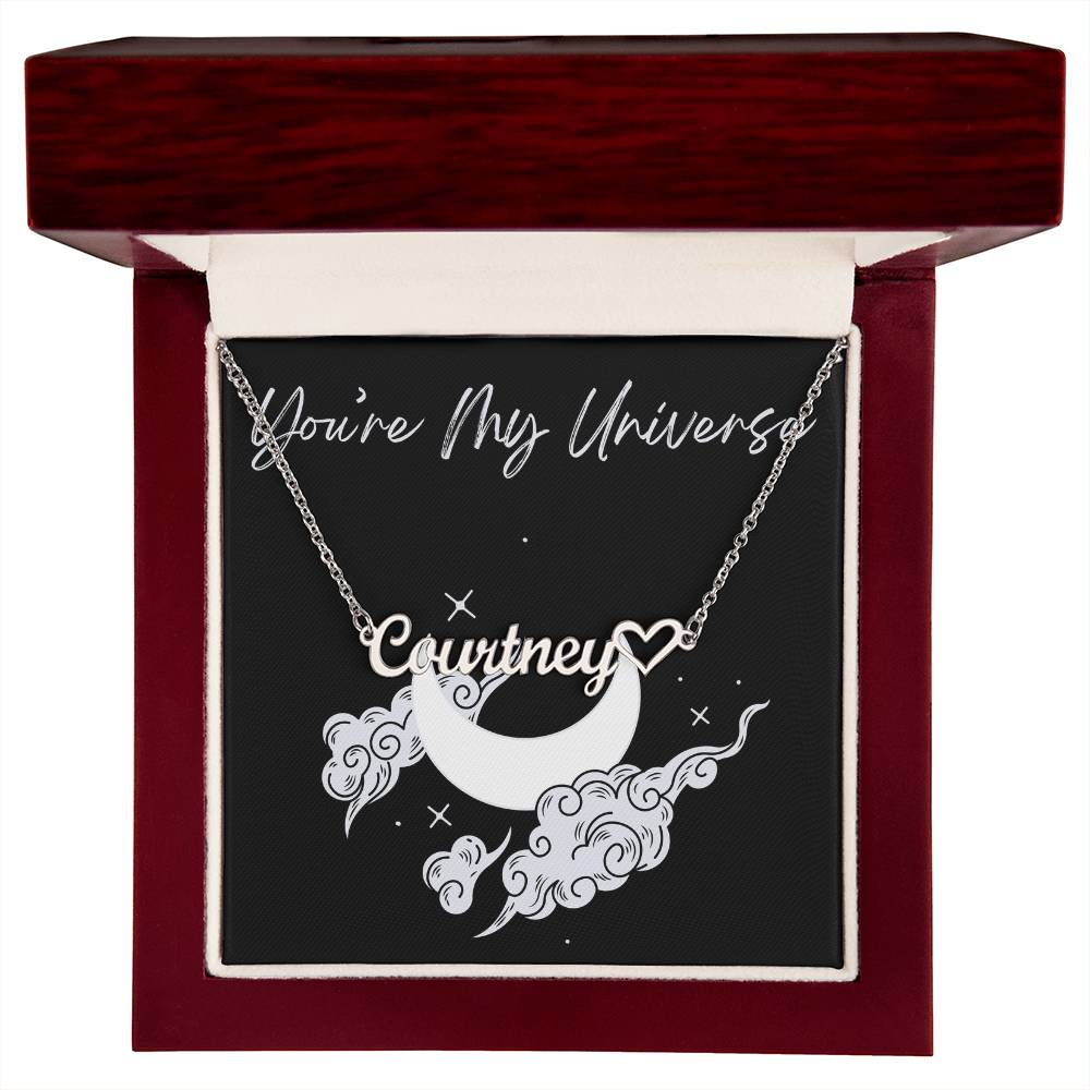 Custom Name Necklace with heart
