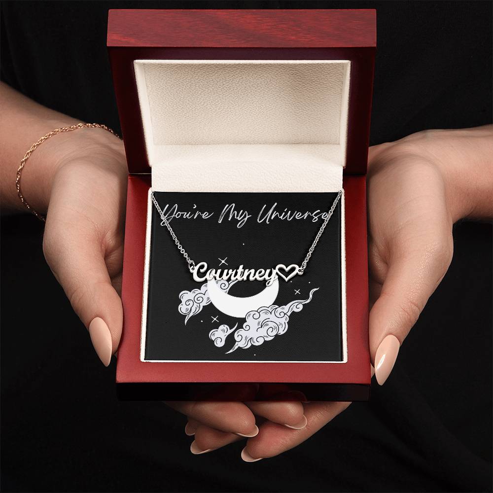 Custom Name Necklace with heart