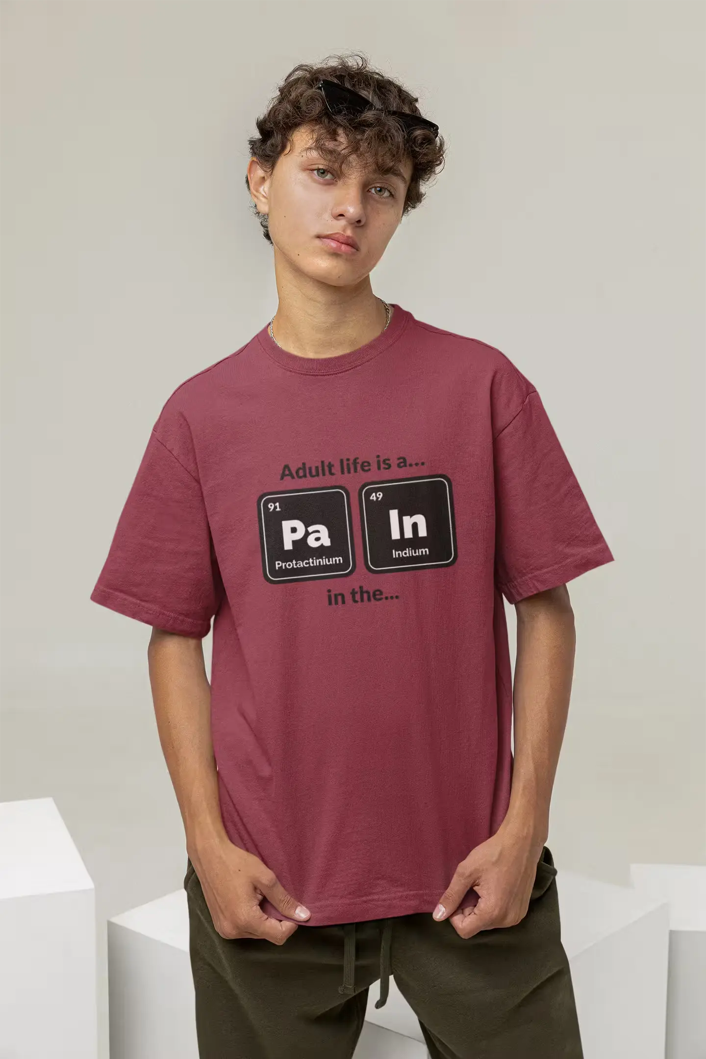 Adult Life is a Pain in the... Tee, Funny Unisex Cotton T-Shirt