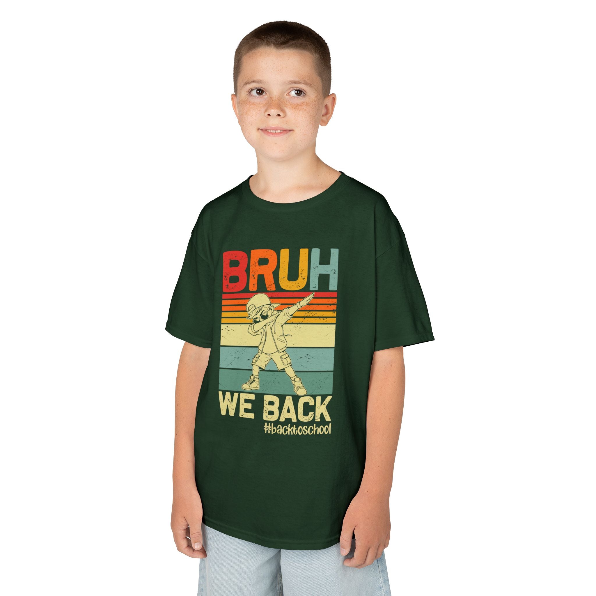 Kids Graphic Tee - Bruh We Back #BacktoSchool T-Shirt