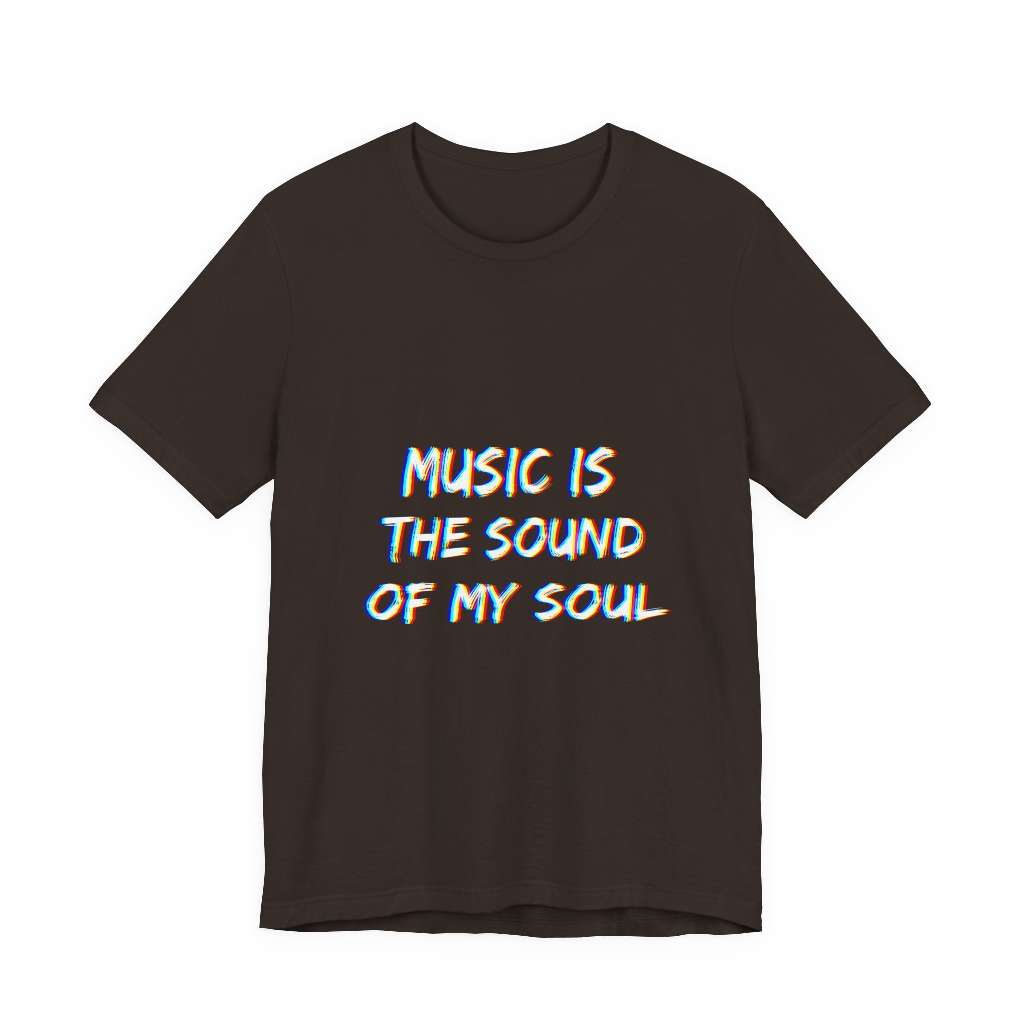 Music is the sound of my soul minimalistic Unisex Tee, Fun Graphic T-Shirt