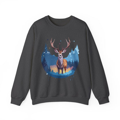Deer printed Unisex Heavy Blend™ Crewneck Sweatshirt