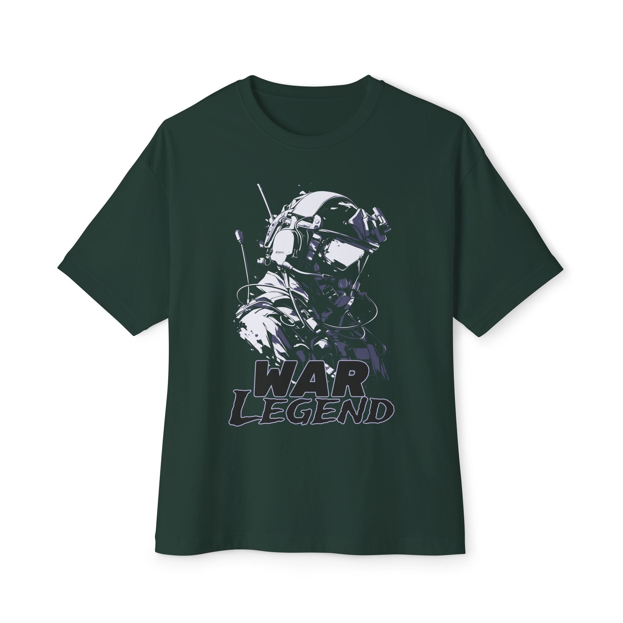 War Legend Soldier Retro Graphic Oversized Tee