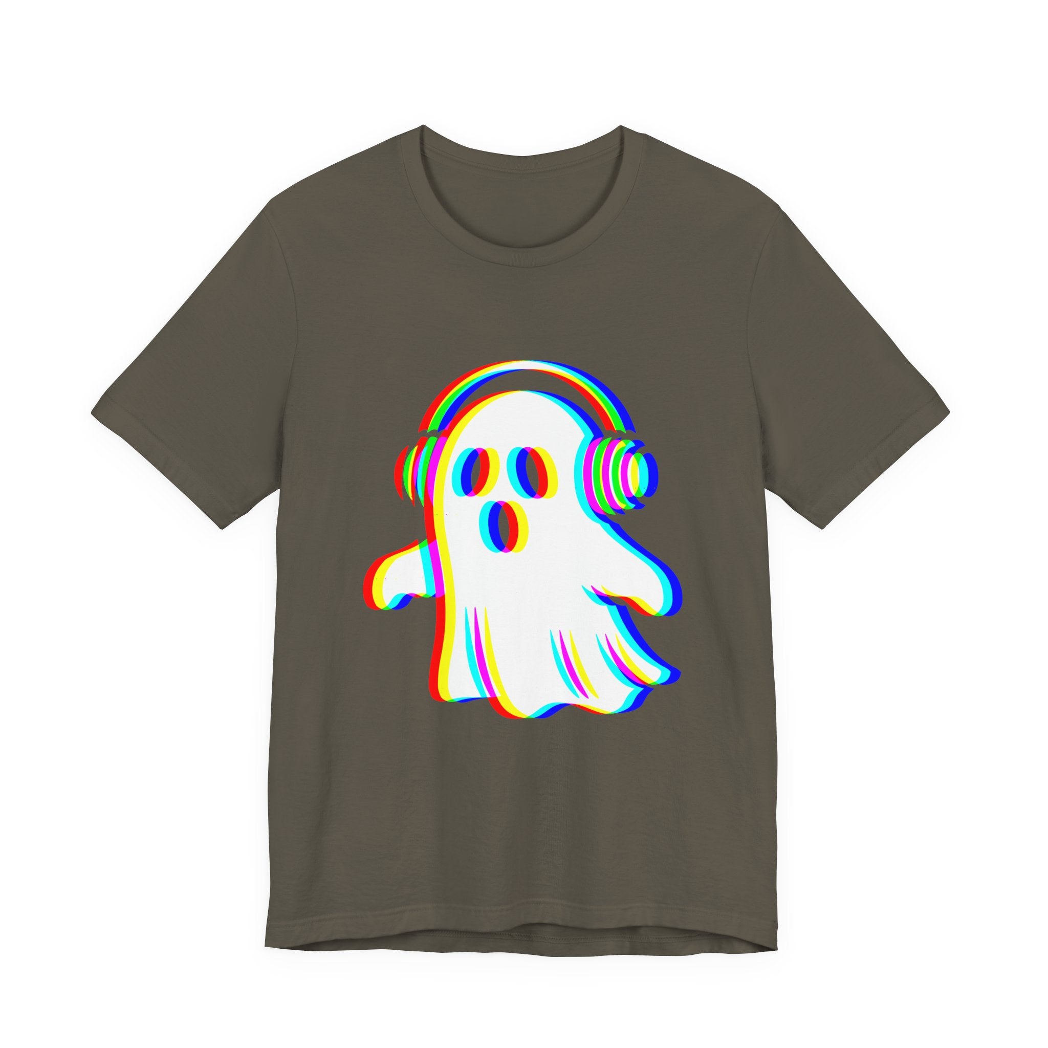 Ghostly Beats Unisex Tee, Fun Graphic T-Shirt