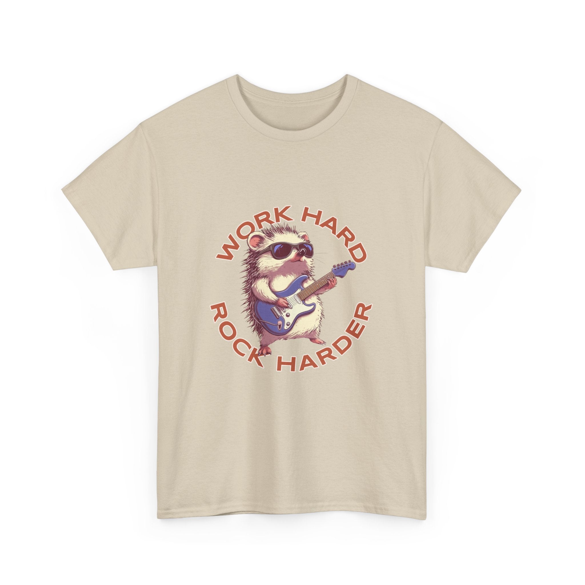 Work Hard Rock Harder Unisex Tee,  Casual Wear T-Shirt