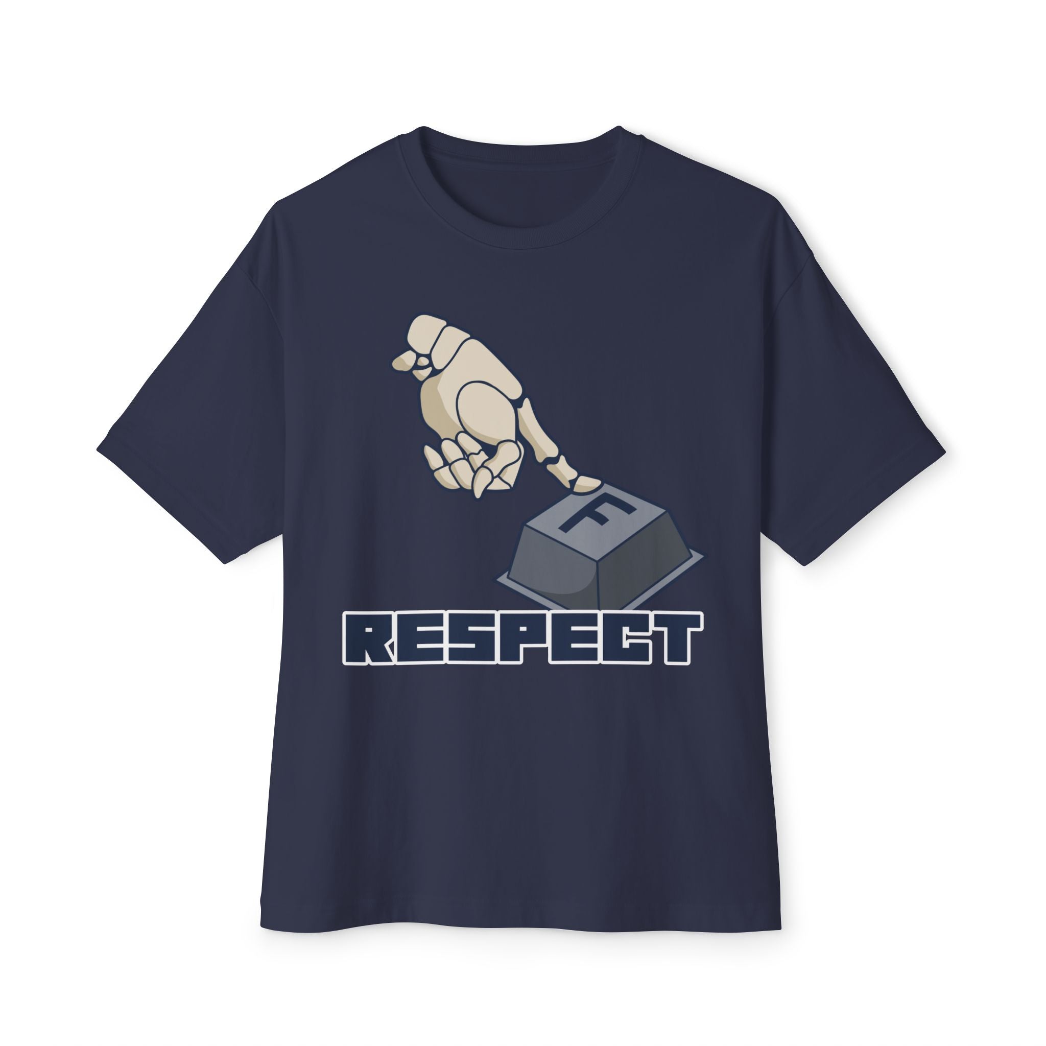 F respect Humorous Graphic Tee - Unisex Oversized Boxy Tee
