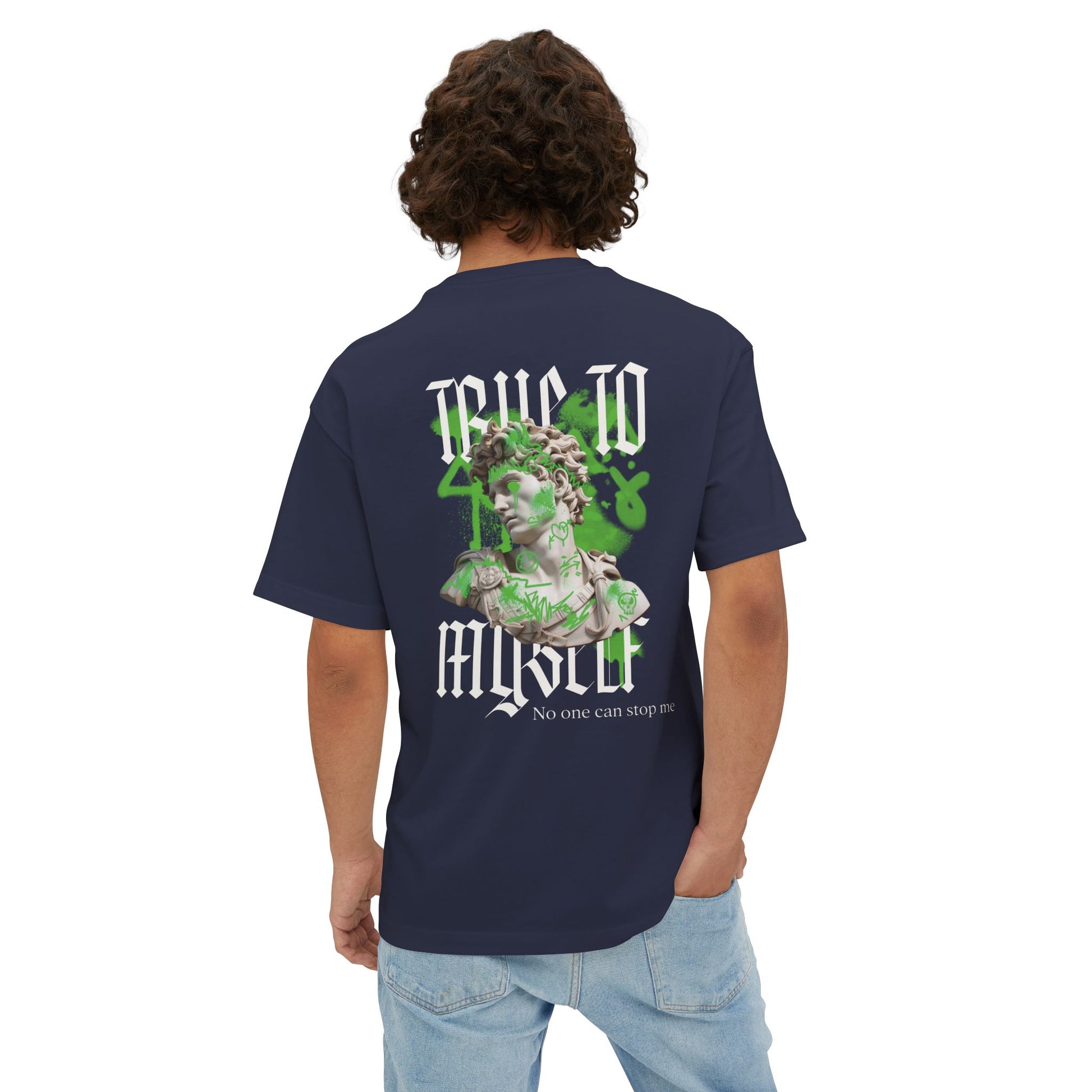 Graffiti Oversized Tee - True to Myself Unisex T-Shirt