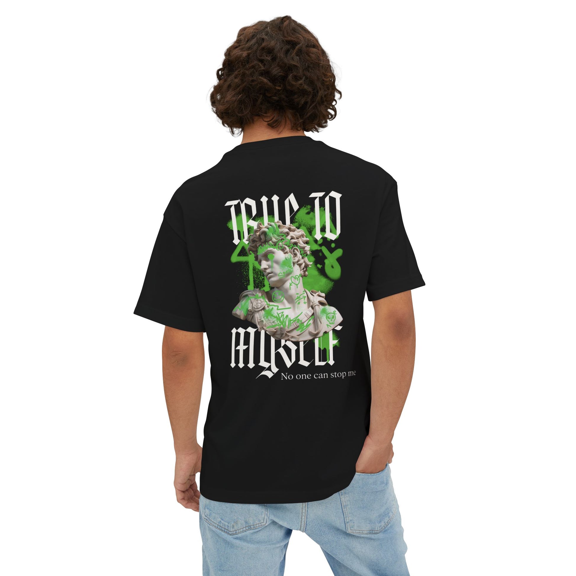 Graffiti Oversized Tee - True to Myself Unisex T-Shirt