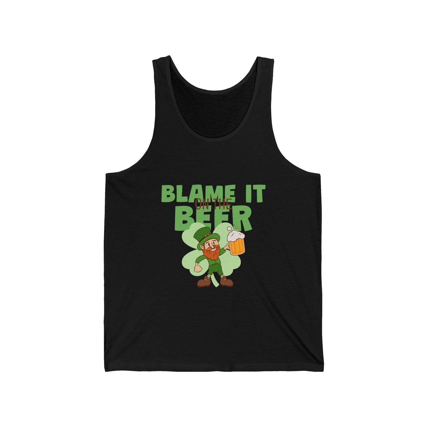 Blame it on the Beer Unisex Jersey Tank - Perfect for St. Patrick's Day Celebrations