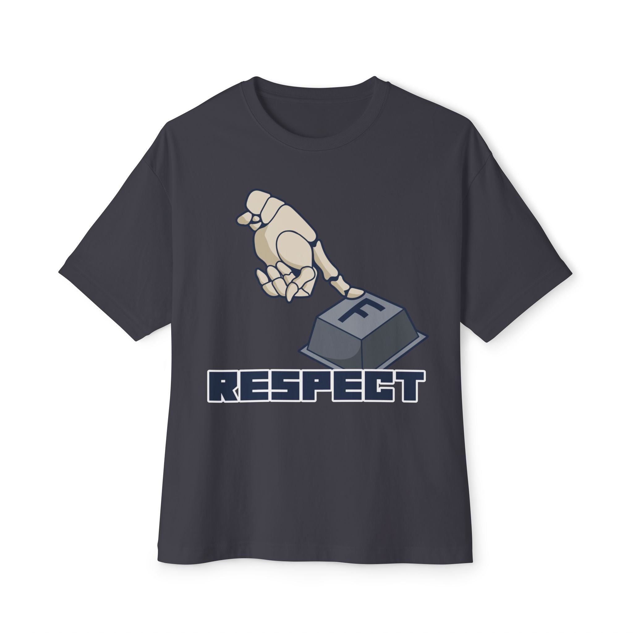 F respect Humorous Graphic Tee - Unisex Oversized Boxy Tee