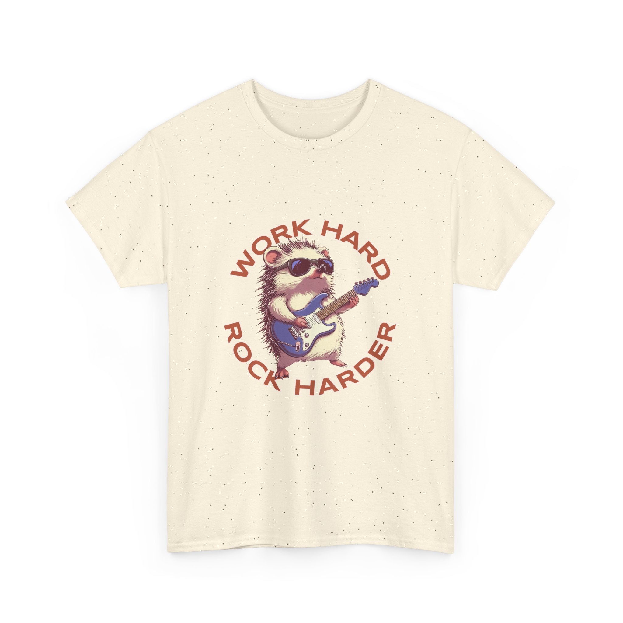 Work Hard Rock Harder Unisex Tee,  Casual Wear T-Shirt
