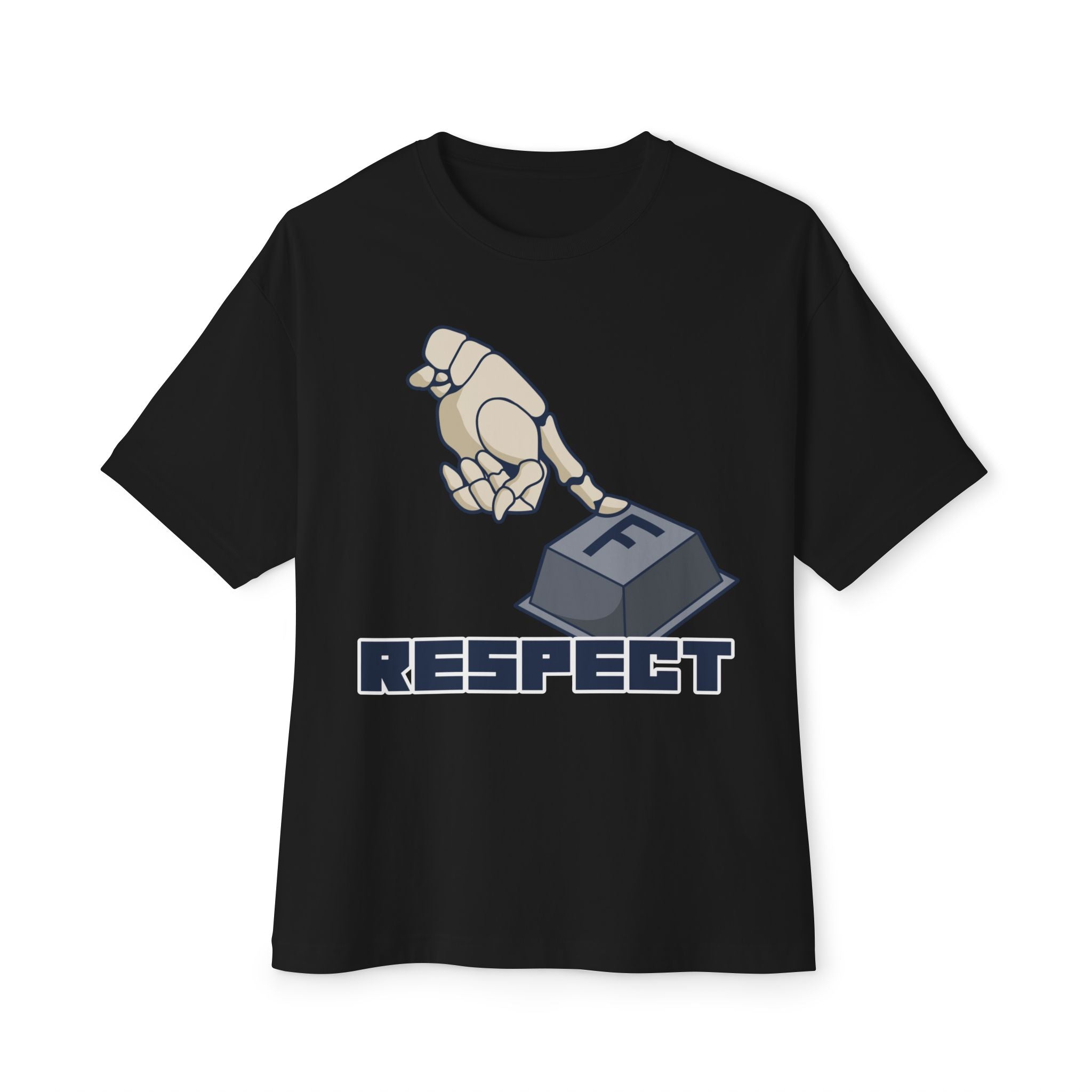 F respect Humorous Graphic Tee - Unisex Oversized Boxy Tee