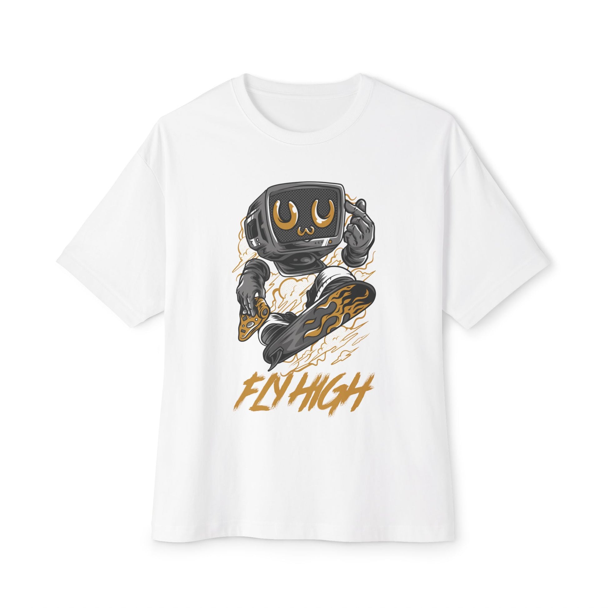 Skateboarding Retro Graphic Oversized Tee