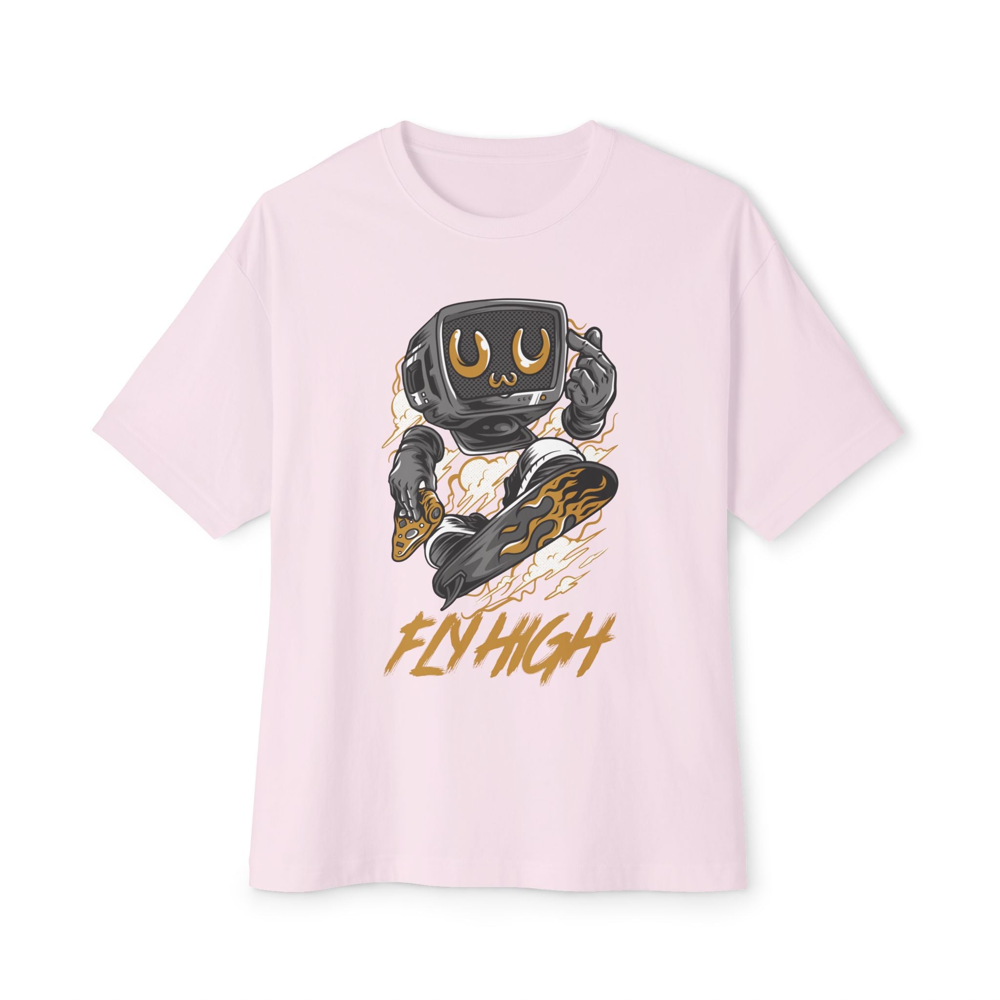 Skateboarding Retro Graphic Oversized Tee