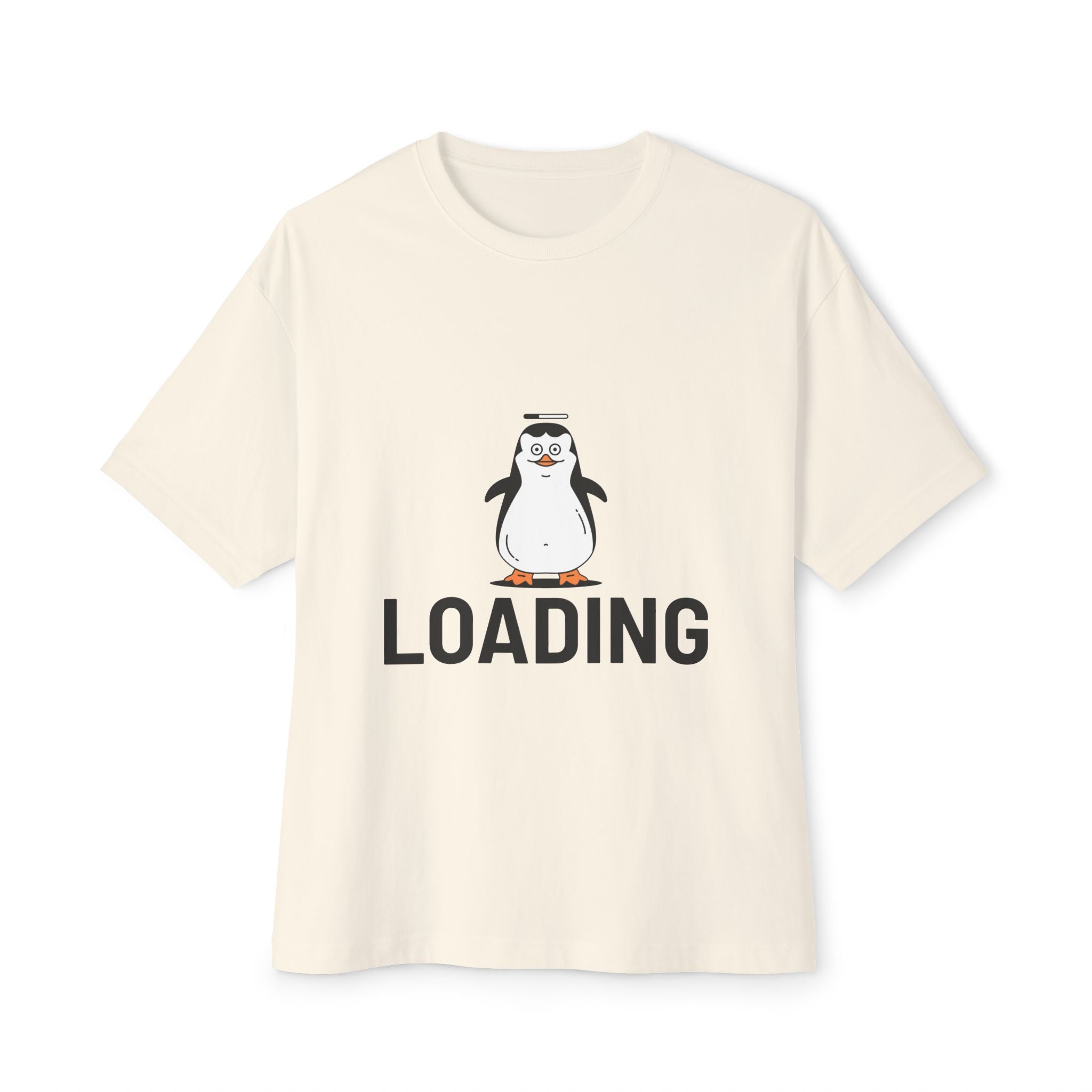 Loading  cute Penguin graphic, Unisex  Oversized Tee
