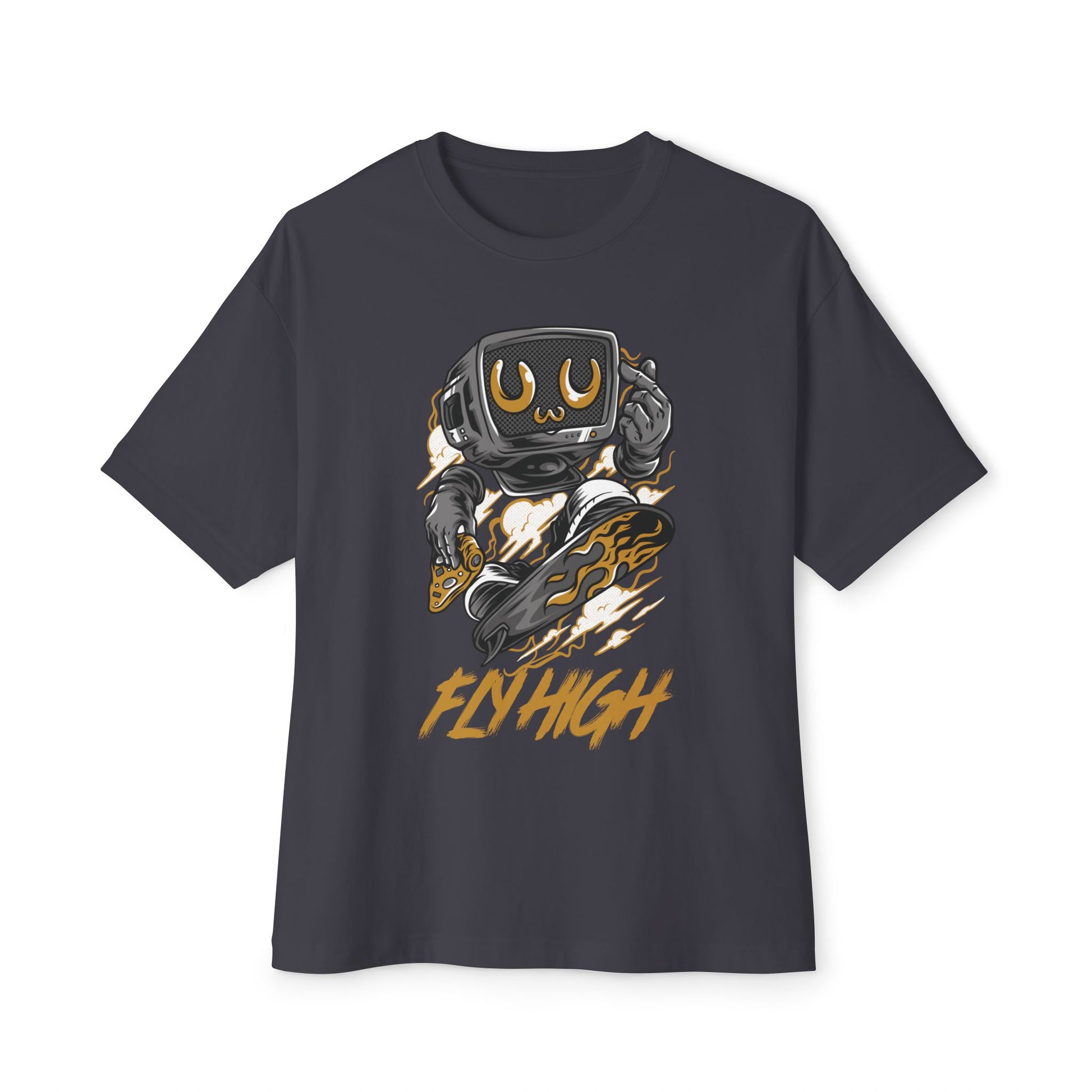 Skateboarding Retro Graphic Oversized Tee
