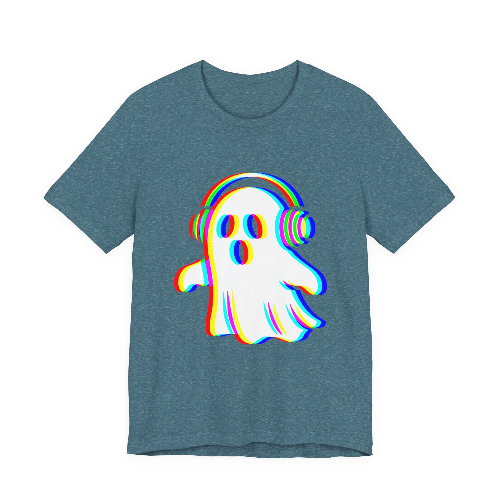 Ghostly Beats Unisex Tee, Fun Graphic T-Shirt